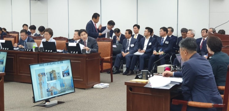  2019년 국정감사 소형 타워크레인 안전대책 질의(국토교통부)동영상