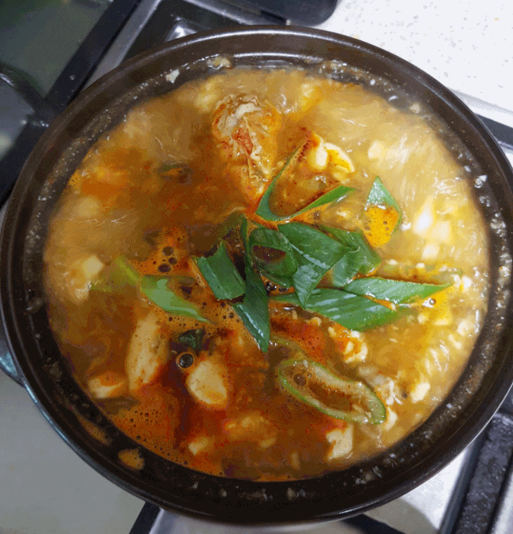  바른씨 냉동꽃게 해물모듬넣은 해물탕순두부찌게