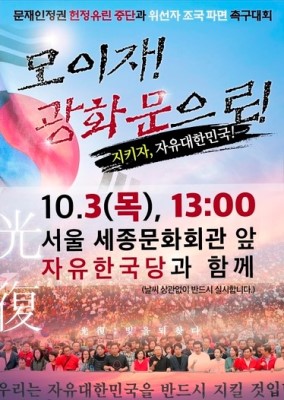  10월3일 개천절 광화문 집회