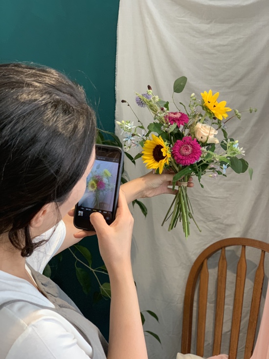  과천꽃집 그리너리무드 / 꽃다발class, 과천꽃꽂이, 과천플라워클래스