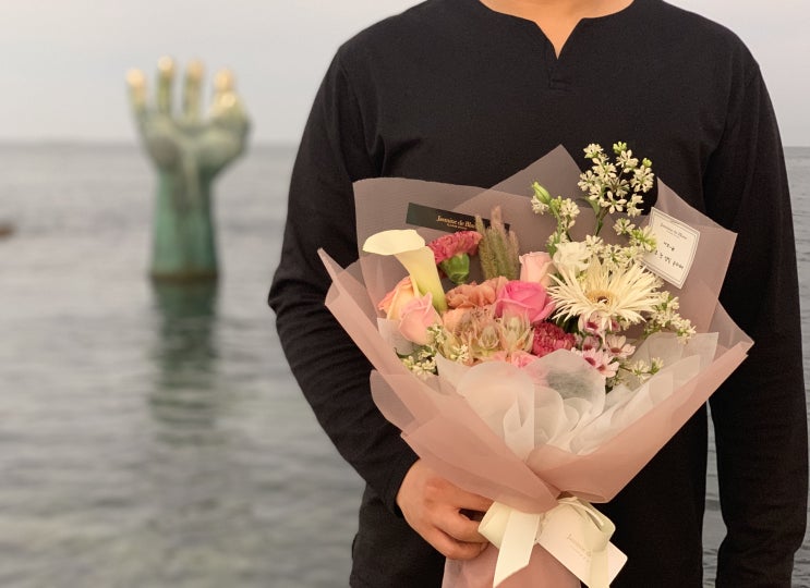  포항 이동꽃집 쟈스민드블랑 호미곶에서 생일 꽃다발 