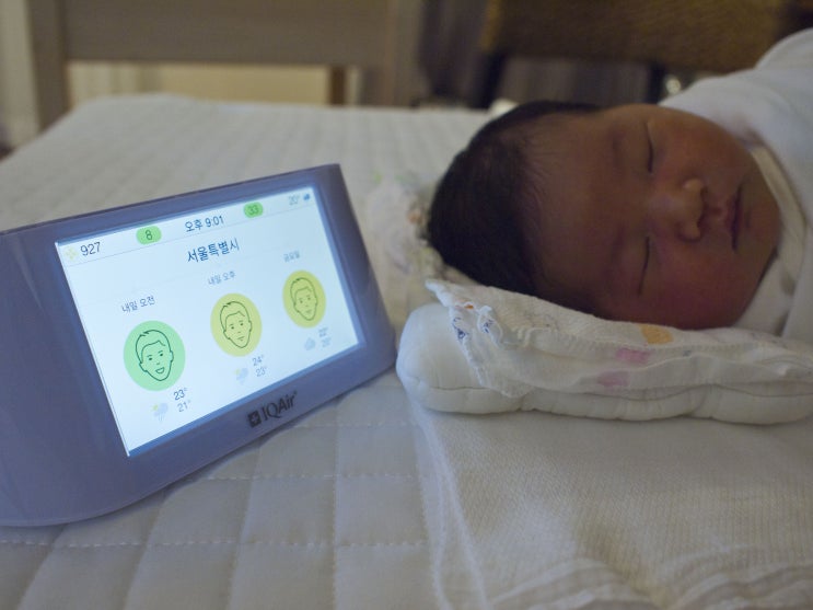  [밍구의 육아일기] 아이큐에어 '에어비주얼프로', 아기에게 필요한 정보를 알려줘요!
