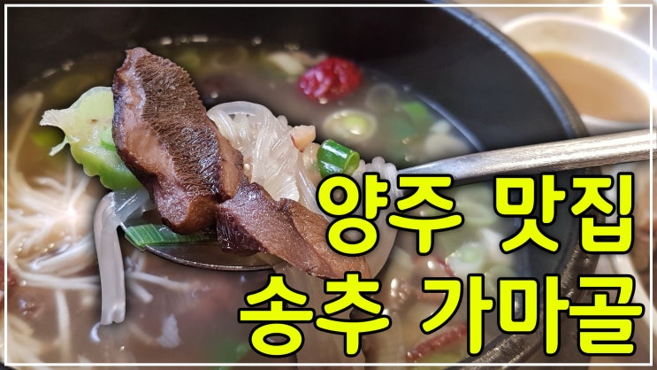  양주 맛집 송추가마골 솔직한 후기!