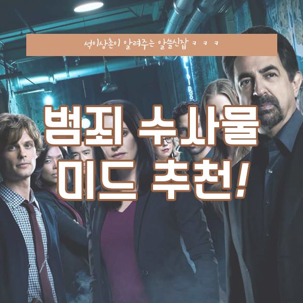  수사물 미드 추천! 범죄수사/추리물 좋아하면 클릭!