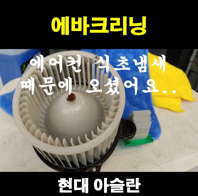  현대 아슬란 에바크리닝 (송풍을 해도 식초냄새가 나신대요 -_-;)