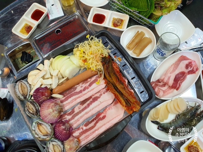 여수 여서동 맛집 주인마당 해물삼합 로타리 근처맛집