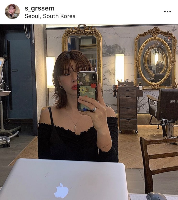  웬디머리 단발 샤밍컷  머리 기를때도 너무 편해요-