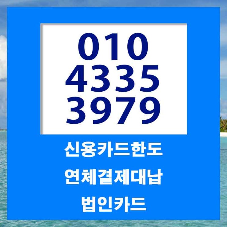  카드연체해결방법 가능한 곳