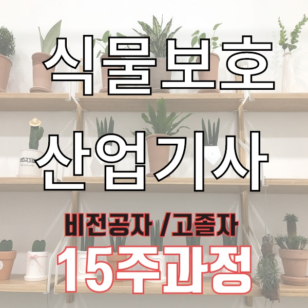  식물보호산업기사 고졸 15주 과정으로 갖춘 후기