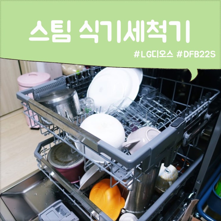 여름 건강 필수템 LG DIOS 식기세척기 스팀 리얼 후기
