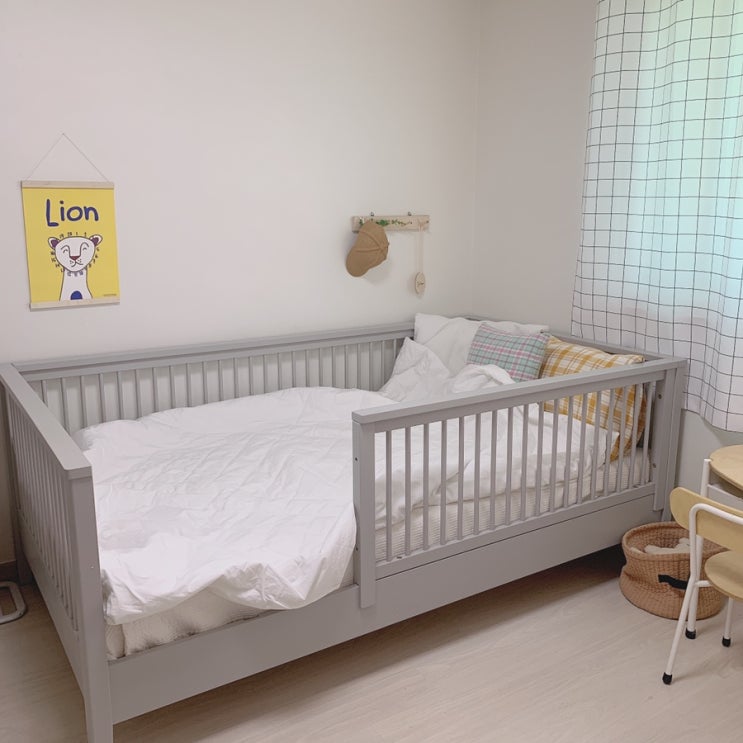  [하로월드]  유아침대 쁘띠라뺑 헨리 비치 원목침대로 두아들방 인테리어 완성!