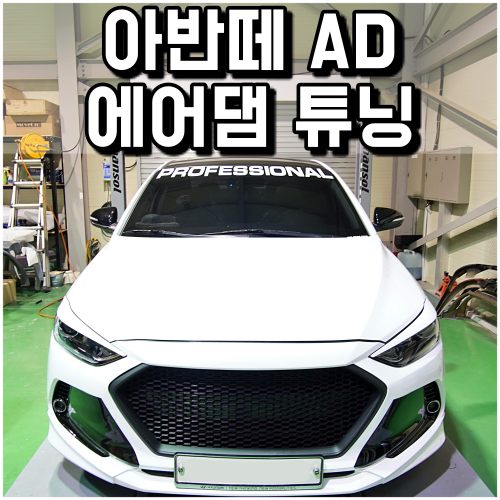  아반떼AD 튜닝 에어댐 & 아이라인 장착 by 모터홀릭