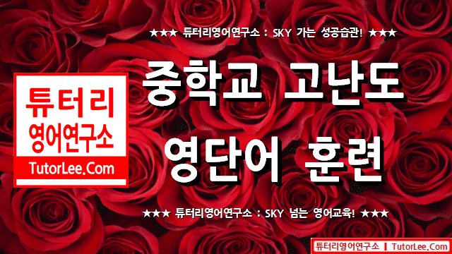  TS004 중학교 고난도 영단어 훈련 (자동 훈련)