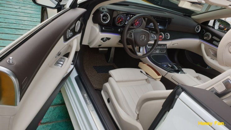  벤츠 e220d 카브리올레 스마트탑 오픈모듈 화려한 변신!