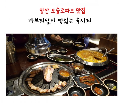  양산 오슬로파크 맛집 육시리 , 내돈주고사먹은 솔직후기