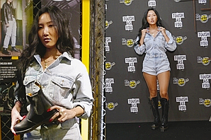  화사 부츠 패션 닥터마틴 행사에서 착용한 브리튼 부츠 2019 가을 유행템