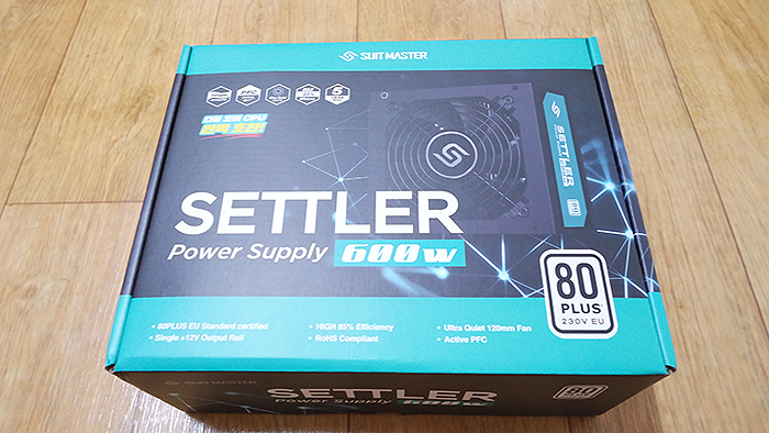  7년 무상 AS로 안심하고 사용할 수 있는 품질! 앱코 SUITMASTER SETTLER 600W 80PLUS Standard 230V EU