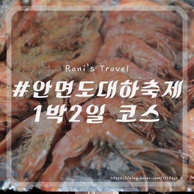  안면도 대하축제 직접 다녀온 1박2일 태안 여행코스