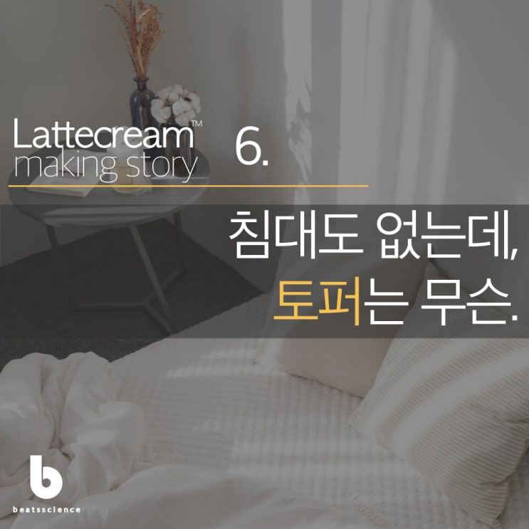  라떼크림 메이킹 스토리 6 : 침대도 없는데 토퍼는 무슨.