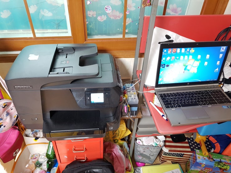  울산 동구 방어진  HP8710 사무용프린터 해피점검 실시 합니다.- 프린텍울산