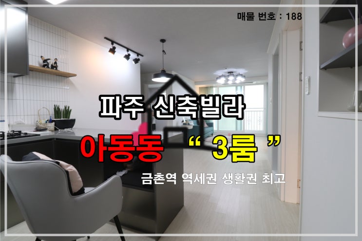  경기도 파주시 아동동3룸신축빌라 분양정보(No.188)