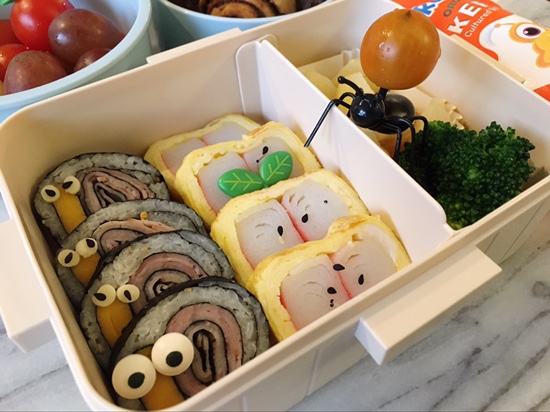  상큼한 아침 + 귀요미 도시락 + 학교가고싶은 이뿌니