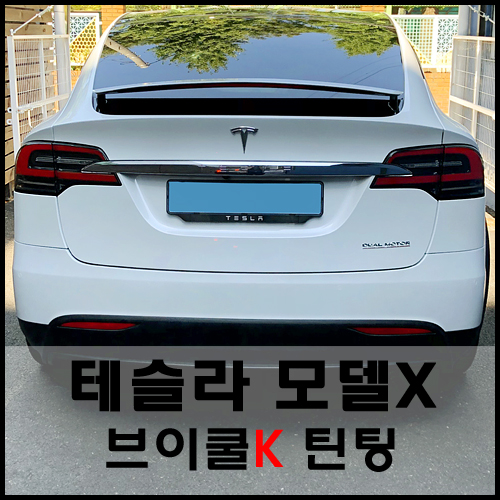  테슬라모델X 브이쿨K 열반사 틴팅으로 남다른 품격을!