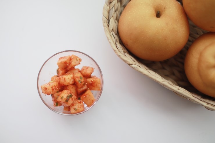  배 활용음식 깍두기 만들어요. W 마켓림 맛있는 나주배 