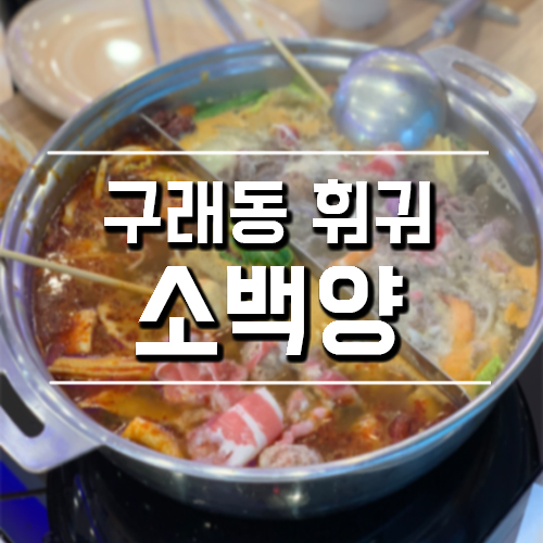 구래동 훠궈 맛집 소백양 맛있게 먹는법