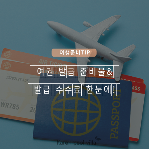  여권 발급 준비물 (미성년자, 신규, 재발급) & 발급 수수료 한눈에!