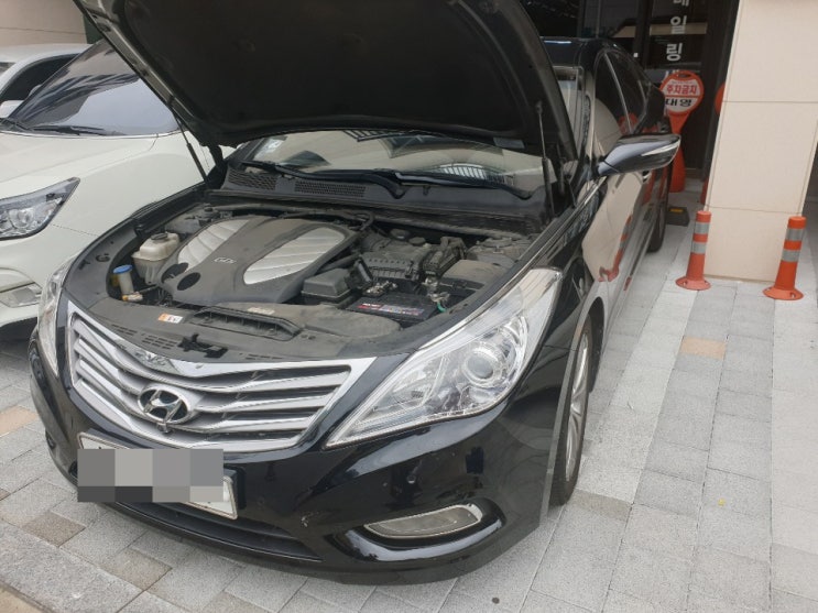  일산밧데리 그랜져HG 로케트배터리 교체