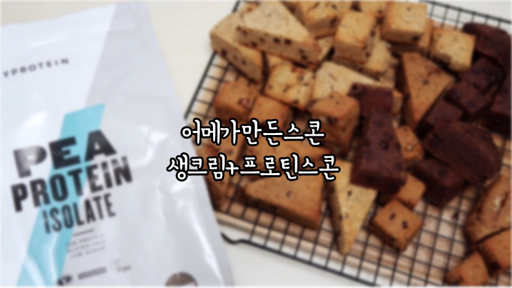  생크림 스콘 노버터 프로틴스콘 만들기(by 어메스콘)