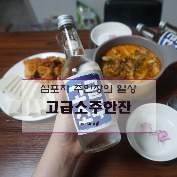  심바(심포차)주인장의 일상(술상) - 오늘의 술 : 고급소주