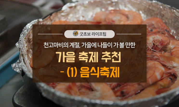  천고마비의 계절, 가을에 나들이 가 볼 만한 전국 축제 추천 - (1)음식축제