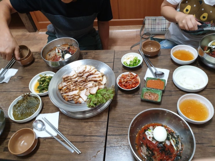  시흥 삼미시장 근처 맛집 봉평메밀막국수 짱맛