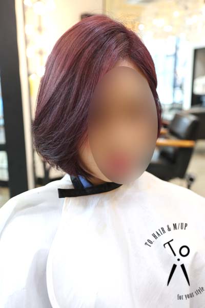  [원흥미용실] 염색맛집 티오헤어에서 트랜드컬러 레드바이올렛염색했어요 ~!