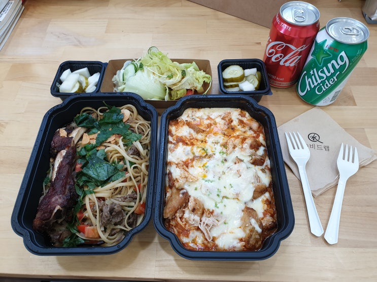 [동탄2 파스타 맛집 '수비드랩'...저온조리연구소 수비드랩 배달의민족 배달시키기] 동탄2 오산동 신리천 카페거리(리베라cc 맛집)