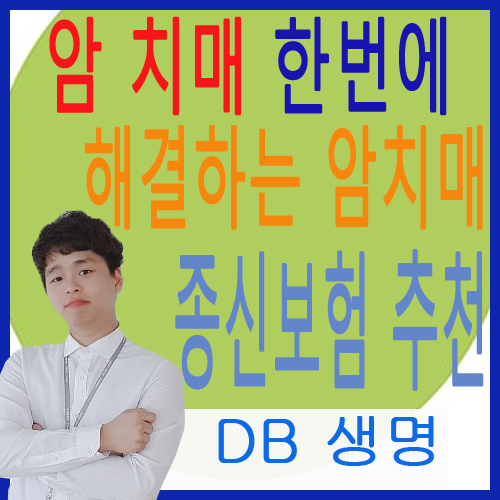  암 치매 종신 보험 한번에 해결하는 DB생명 암치매종신보험 추천