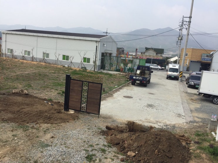  부산휀스-부산울타리 금정구 메쉬대문&메쉬휀스시공