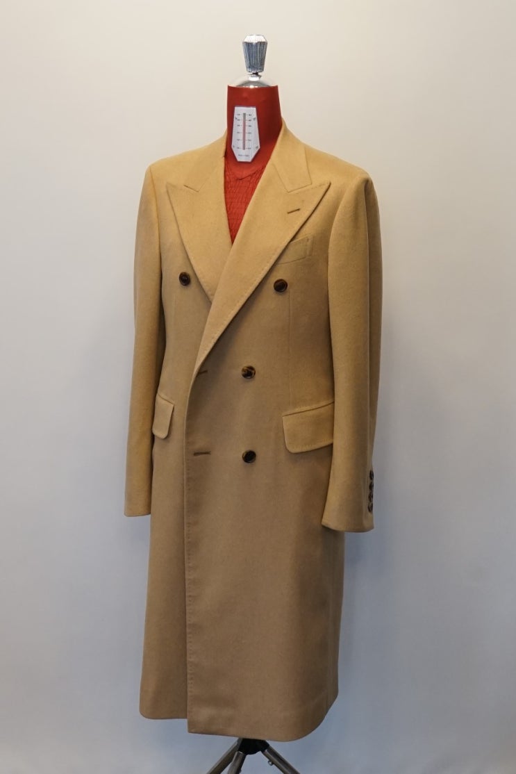  라끼아베 코트 / 콜롬보 캐시미어 100% 카멜 더블 코트 / Colombo Cashmere 100% Camel Double Coat