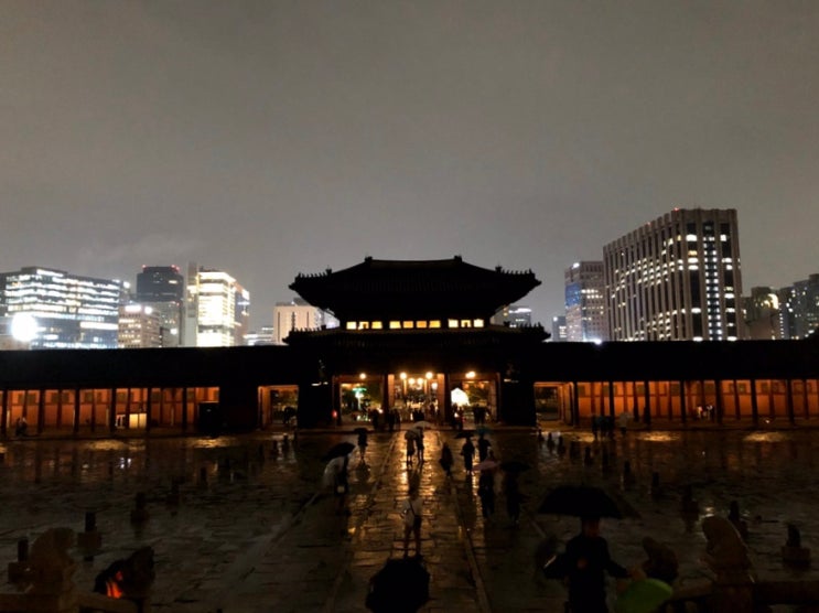  경복궁 야간개장 & 비오는 날엔 막걸리에 파전