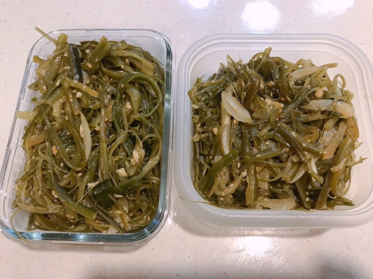  비린맛없는 맛있는 미역줄기볶음 만드는법