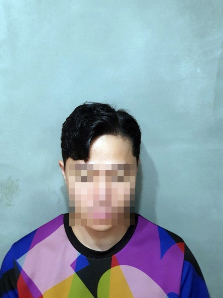  남자 가일펌 볼륨감 있게 해드렸어요