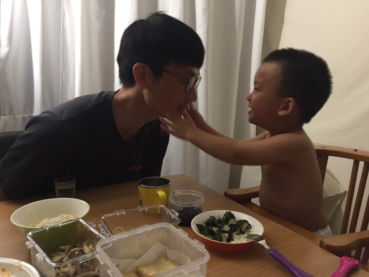  석봉이는 아빠만 좋아해