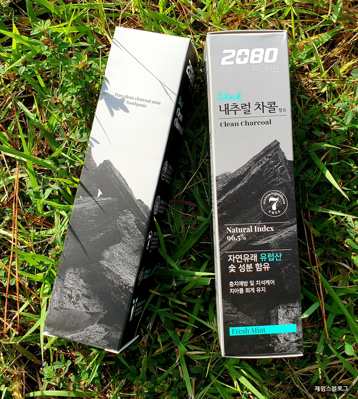  치약추천 2080 퓨어블랙치약 차콜민트로 상쾌하게 !