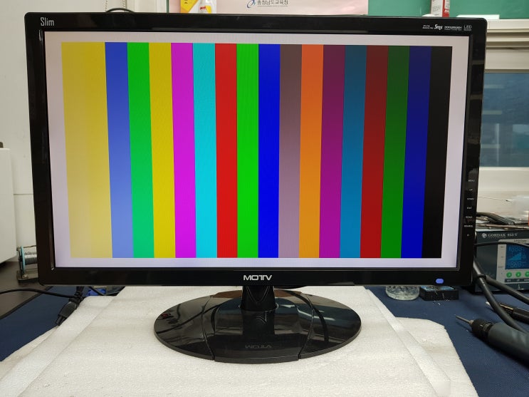  모니터수리 홍성 MOTV M2400LED 전원불량 PL73631 파워보드 교체 수리건 입니다.