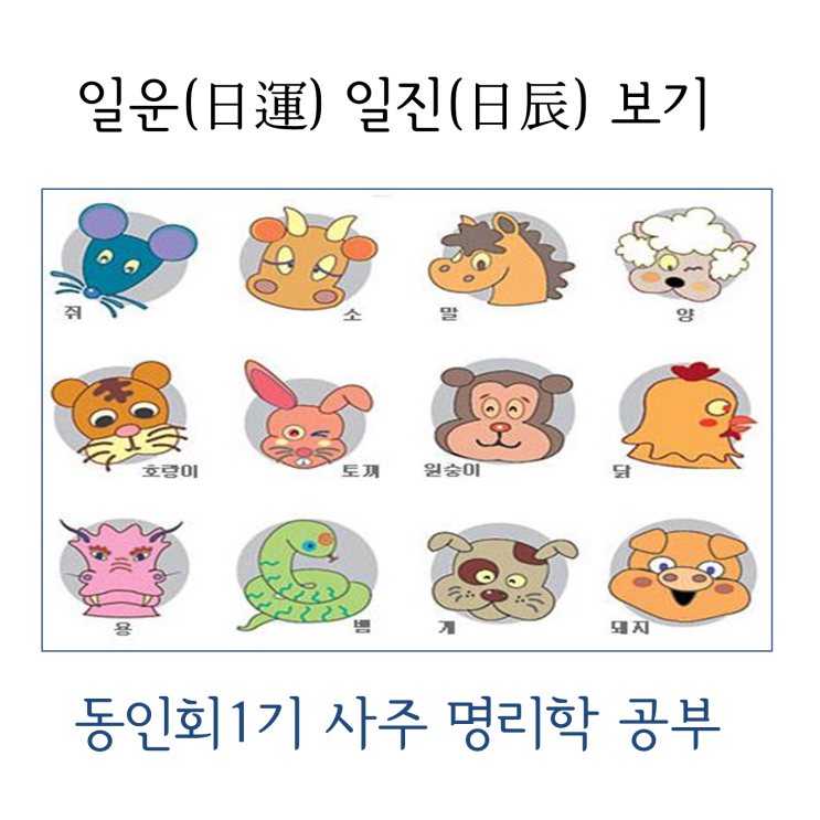  동인회1기 사주명리학 공부, 일운(日運) 일진(日辰) 알아보기