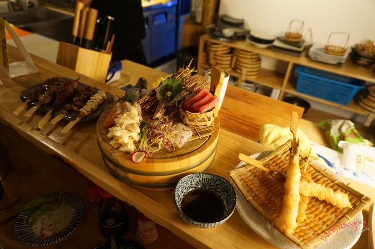  신천시장맛집 새로 생긴 수성구이자카야 야요이에서 2인코스요리에 모듬꼬치 먹고왔습니다