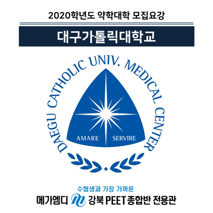  [2020학년도 대비] 대구가톨릭대학교 모집요강 안내 