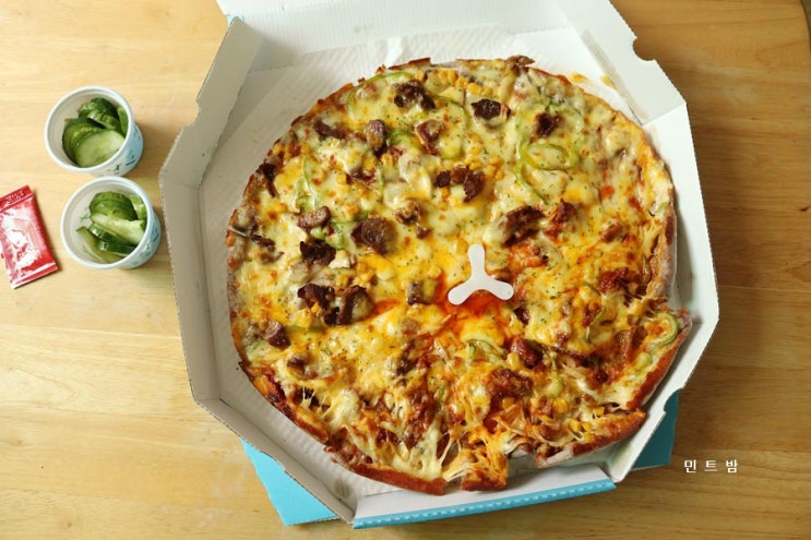  광주 피자알볼로 전주불백피자 맛있어요
